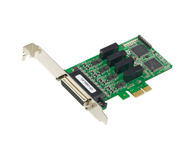 CP-134EL-A-I w/o cable - 4 Port PCIe Board, w o Cable, low profile, RS-422485, w Surge, w Isolation by MOXA
